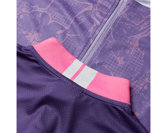 Maillot manches courtes Femme FLORAL BLOCK FS260 PRINT Violet