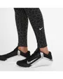 Collant de sport Femme W NK ONE DF HR TGHT LEOPARD Gris