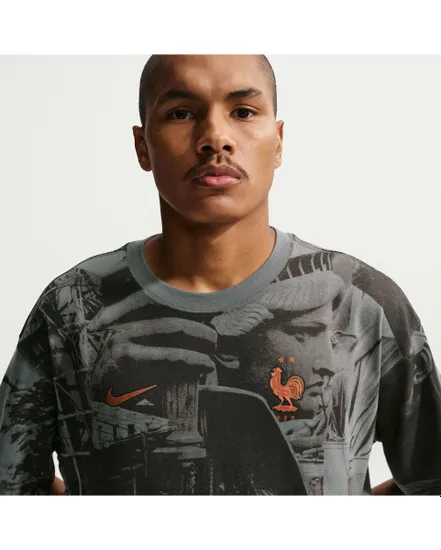 Maillot de football Homme FFF M NK AOP TEE Gris