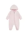 Combinaison Bébé NKN ESSENTIALS HOODED COVERALL Rose