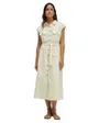 Robe Chemise Femme Sans Manches Boutons Naturels