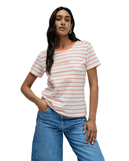 T-Shirt Femme Stripes Branding
