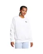 Sweat Femme UA ICON FLEECE OS CREW Blanc