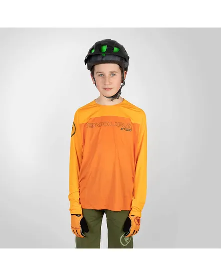 Maillot manches longues Enfant MT500 BURNER JR Orange