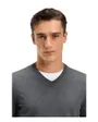 Pull col V Homme BARAM-L Gris Medium