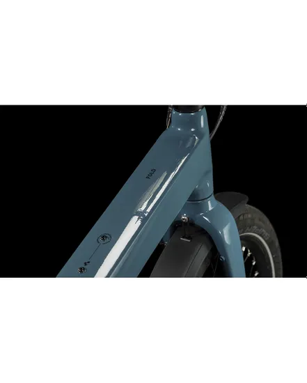 Vélo électrique pliant Unisexe FOLD HYBRID 500 Bleu/Noir