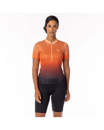 Maillot manches courtes Femme ENDURANCE 15 Rose Beige/Orange