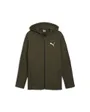 Sweat zip à capuche Homme M EVOSTRIPE FZ HDY DK Vert