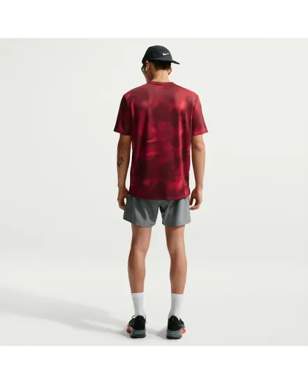 T-shirt Homme M NK DF UV MILER AOP SS Rouge