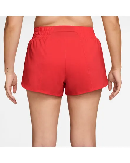 Short de fitness Femme W NK ONE DF MR 3IN BR SHORT Rouge