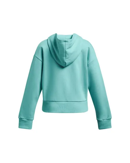 Sweat à capuche ML Enfant UA RIVAL FLEECE CROP HOODIE Vert