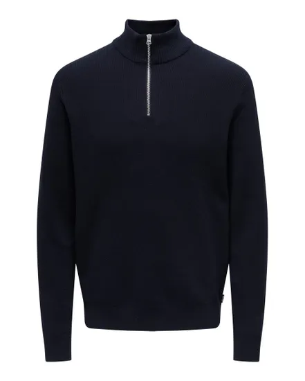 ONSPHIL REG 12 STRUC HALF ZIP KNIT NOOS