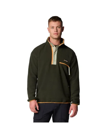 Polaire Homme HELVETIA II HALF SNAP FLEECE Vert