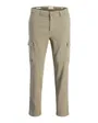 Pantalon carotte Homme JPSTACE ARTHUR DOBBY CARGO SN Gris