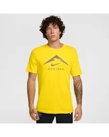 T-Shirt Homme M NK DF TEE TRAIL LOGO Jaune