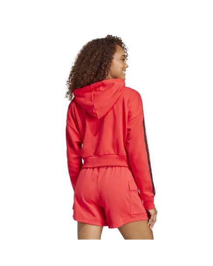 Sweat à capuche Femme W 3S FT CRO HD Rouge