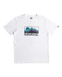 T-shirt Homme QS GRADIENT MOUNTAINS SS Blanc