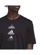 Tee shirt manche courte Homme D2M LOGO TEE Noir
