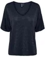Tee Shirt Femme Pcbillo Oversized Rayures Lurex