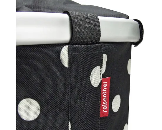 Panier avant BIKEBASKET Noir À Pois