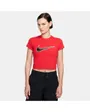 T-shirt Femme W NSW TEE BBY SW Rouge