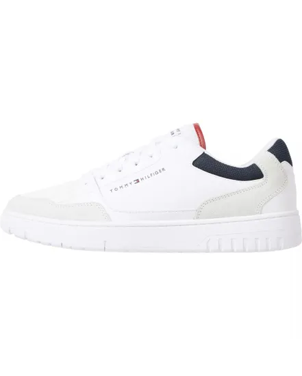 Chaussures Homme TH BASKET CORE LTH M Blanc