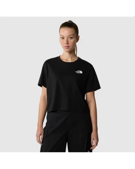 T-shirt Femme W CROPPED SIMPLE DOME TEE Noir