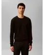 Pull col rond Homme LS SUPIMA COTTON CREW 14GG Noir