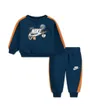 Ensemble de survetement Bébé NKNFLEECE PANT SET Bleu