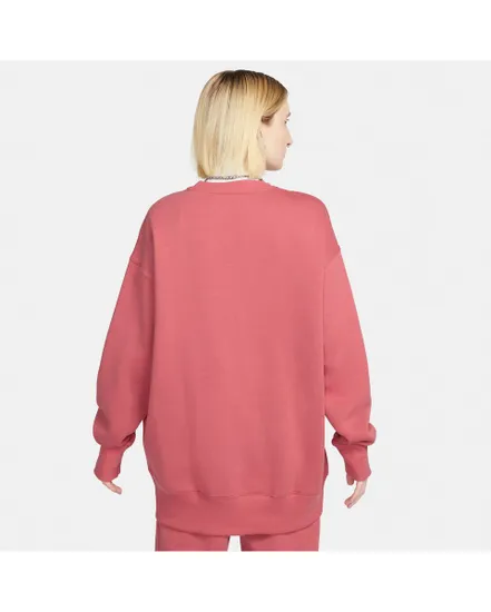 Sweat manches longues Femme W NSW FLC OS CREW MS Rose