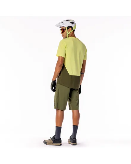 Maillot manches courtes Homme TRAIL FLOW DRI Jaune/Vert Sapin