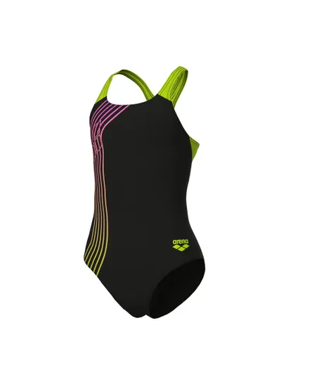 Maillot de bain Fille GIRL S ARENA SOUND TRACK SWIMSUIT S Noir