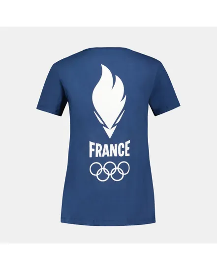 TEE-SHIRT VILLAGE FEMME EQUIPE DE FRANCE OLYMPIQUE Bleu
