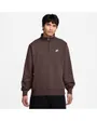 Sweat col zip Homme M NK CLUB BB HZ TOP Marron