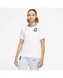 Maillot de football Femme FFF W NK TRAVEL SS TOP Blanc