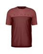 T-shirt manches courtes Homme DEFINED MERINO Rouge sombre