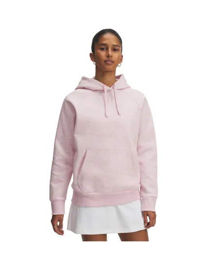 Sweat à capuche Femme UA RIVAL FLEECE HOODIE Rose