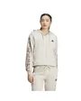 Sweat zip à capuche Femme W AOP FT FZ Beige
