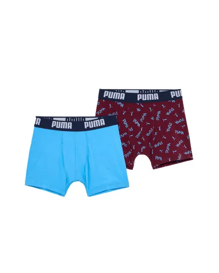 Lot De 2 Boxers Garçon PUMA Script Print