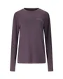 T-shirt manches longues Femme ALVALY W MELANGE L/S TEE Violet