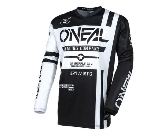 Maillot manches longues Homme ELEMENT WARHAWK Noir/Blanc