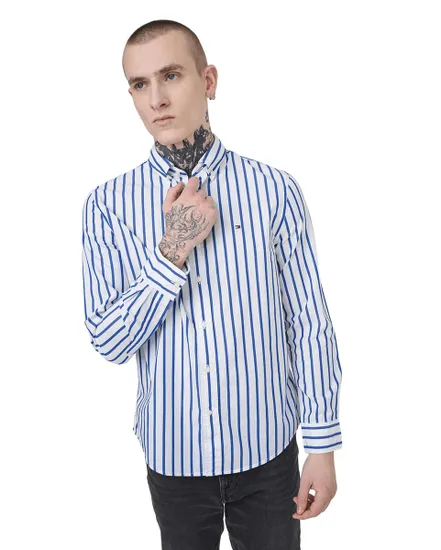Chemise Homme Flex Poplin Nautical