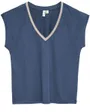 Top Femme VMILMA S/L V-NECK TOP JRS BTQ