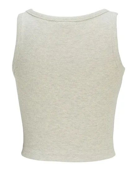 Top sans manches Femme JXFALLON STR SL RIB TOP JRS NOOS Gris