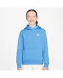Sweat à capuche Garçon K NSW CLUB FLC HDY LBR Bleu