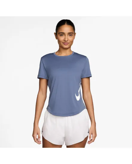 T-shirt Femme W NK TEMPO SWSH HBR DF SS TOP Bleu