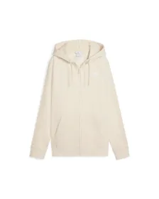 Sweat à capuche Femme ESS TAPE RELAXED FULL-ZIP HOODIE FL Beige