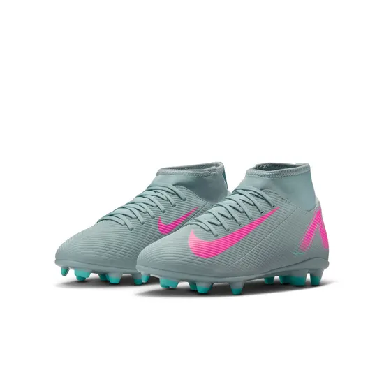 Crampons de football Enfant JR SUPERFLY 10 CLUB FG/MG Bleu