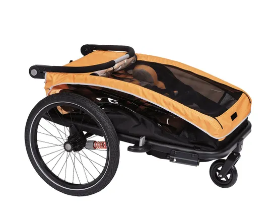 Remorque pour enfant DUO S BS-C10 Orange/Anthracite