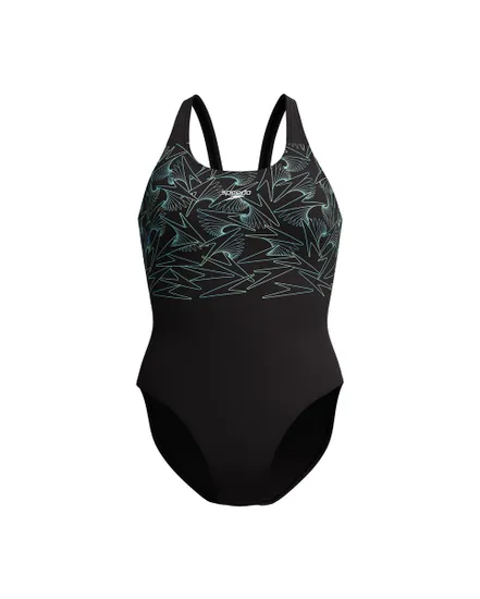 Maillot de bain Femme ECO+ H-BOOM PLACEM MUSCLEB BLA/GRN Noir